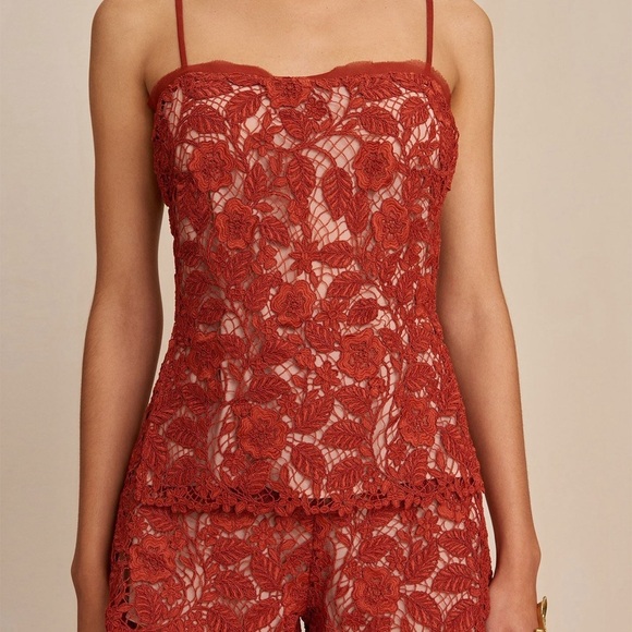 SET NEW Cult Gaia Lace Set TOP AND SHORTS - Picture 2 of 16